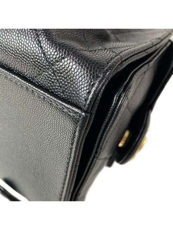 Chanel Backpack 25 Quilted Black Gold Chain main image 5